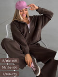 Autumn Women'S Tracksuit with Zipper and Trousers Gary Casual Two Piece Set Women Casual Yellow Pant Sports Suit with a Hood