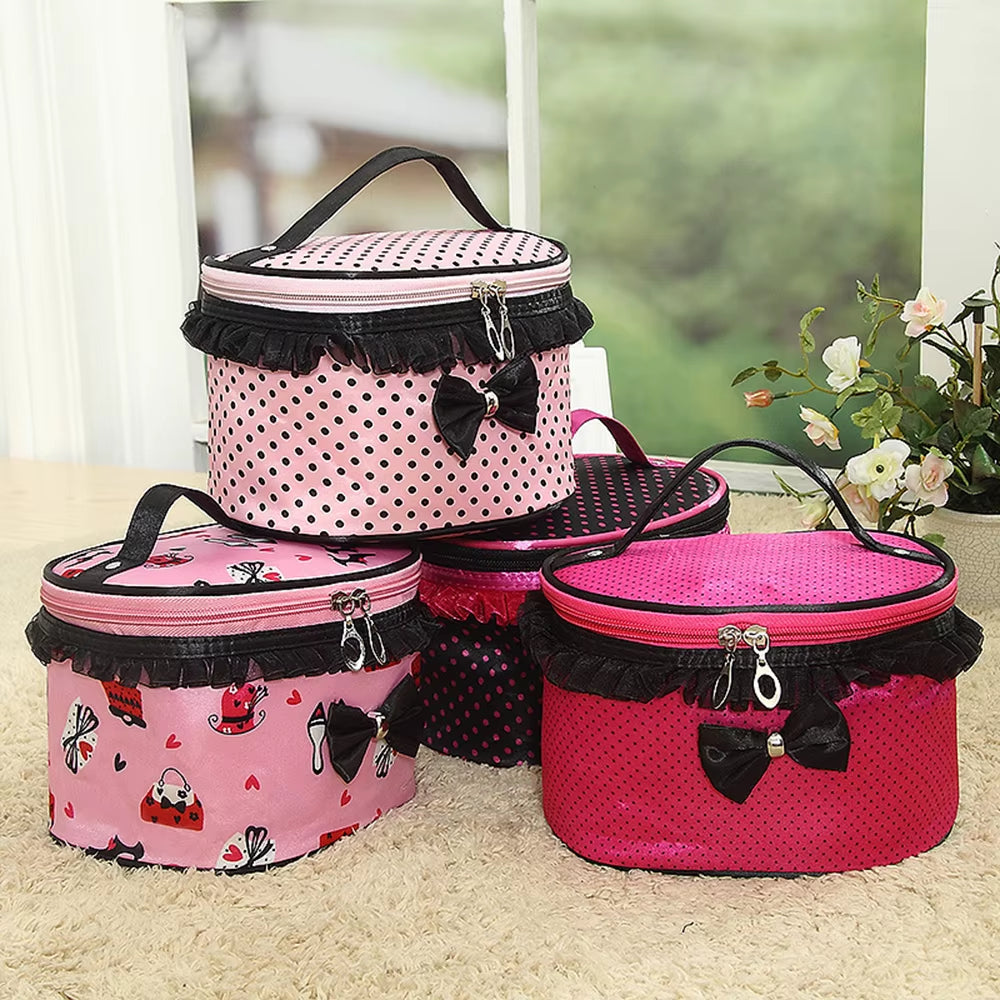 Random Organizer Bag Creative Cylinder Compressible Miscellaneous Toiletries Bag Waterproof Desktop Travel Storage Bag