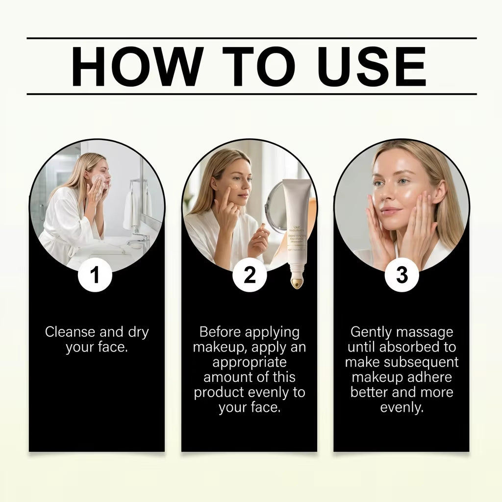 Nicotinamide Makeup Primer Hide Pores Oil Shine Control Brighten Dull Skins Prevent Sunburn Natural Base 3-In-1 Face Concealer