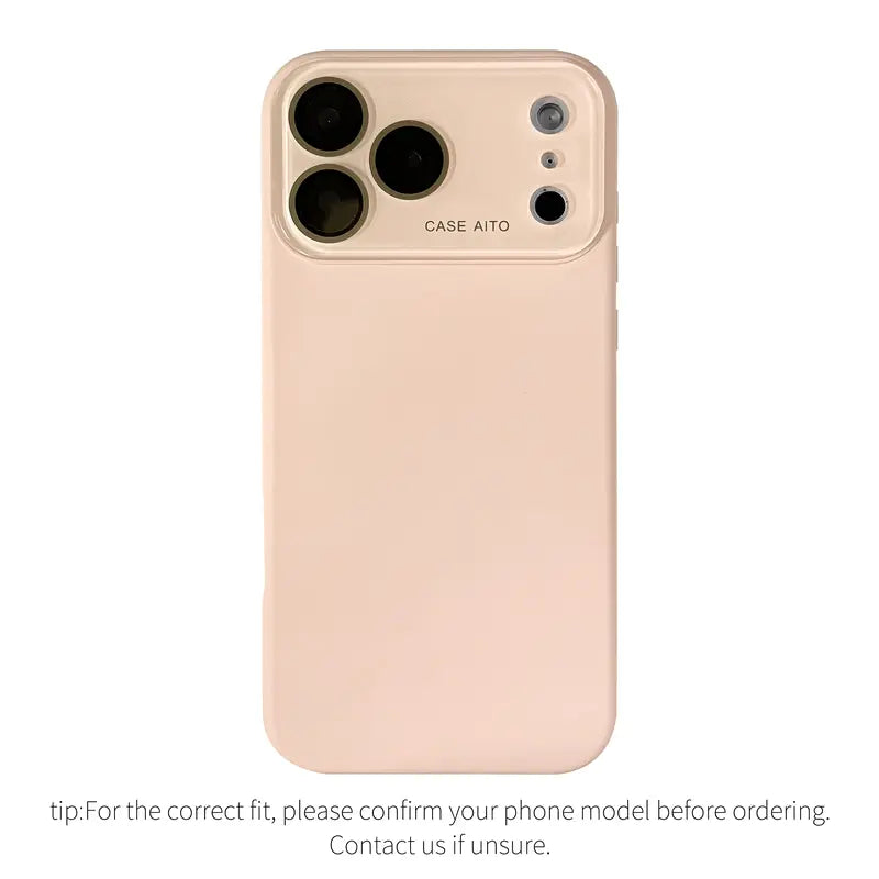 Burgundy High Quality Skin Feel Glass Lens Phone Case for Iphone 18 Pro Max 17 Air 17 Pro 17 16 15 14 13 12 Pro Max Shockproof Lens Protective Back Cover.Jn006